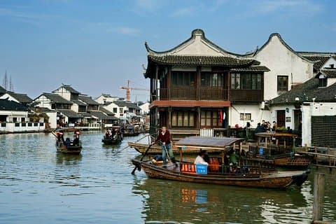 Shanghai Eines Tages in die antike Stadt Zhujiajiao