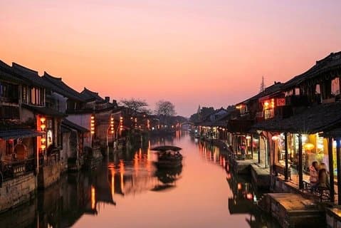 Transferência privada de Xangai para Hangzhou com parada na cidade de água de Xitang