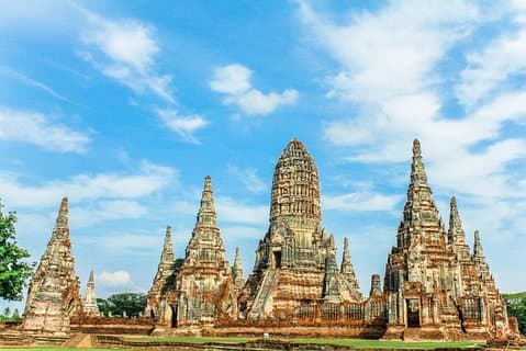 En francés: Ayutthaya, la antigua capital de Siam.
