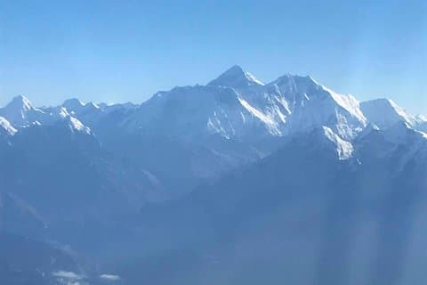 Bergflug in Nepal