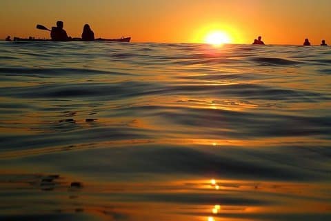 Séance au coucher du soleil