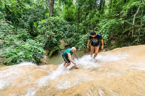 Climb Sticky Waterfall Like a Spiderman