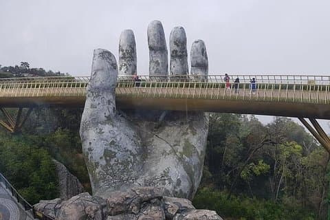 Golden Bridge Ba Na & My Son Holyland from Hotels in Hue - Da Nang - Hoi An City