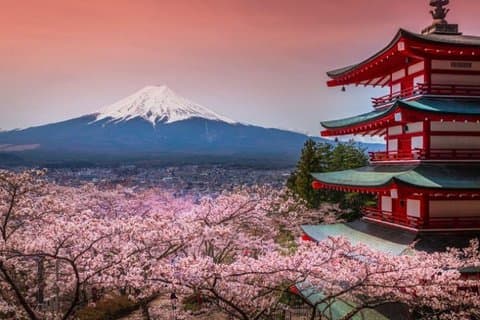 Fuji et le lac Kawaguchi