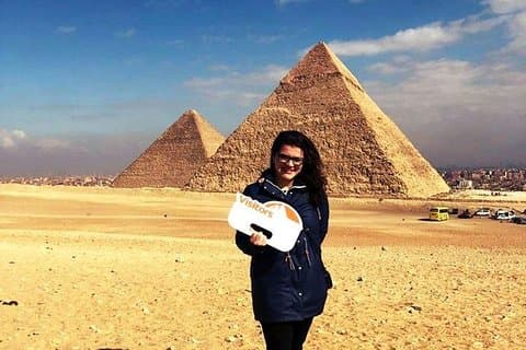 Halvdagers privat tur ved Pyramids of Giza fra Kairo