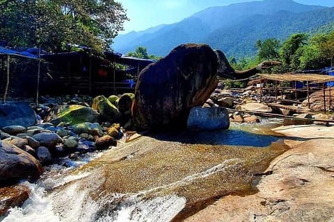 Monkey Mountain, Hai Van Pass, Lap An Lagoon, Elephant Springs (visite privée)