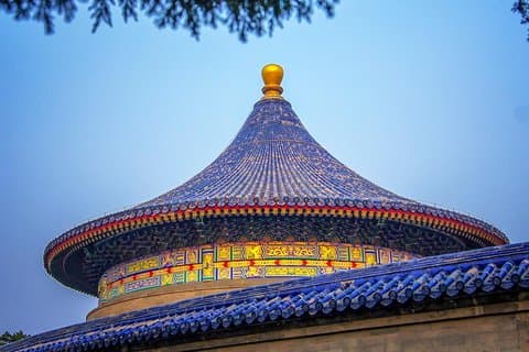 Beijing En dag Himmelske freds plads, forbudt by, sommerpalads, himmelens tempel