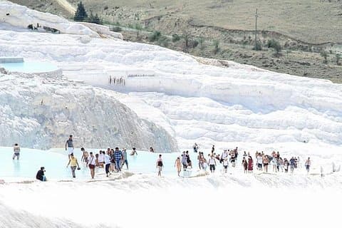 Privé Pamukkale-tour vanuit de haven / hotels van Kusadasi
