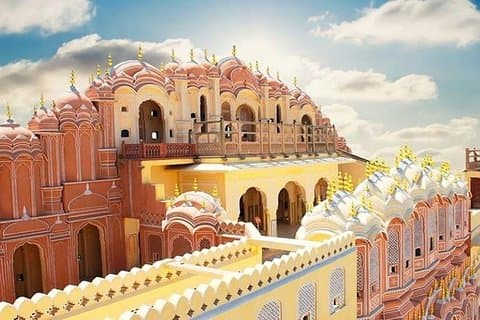 6 nätter 7-dagars turpaket med gyllene triangeln Upptäck Taj Mahal