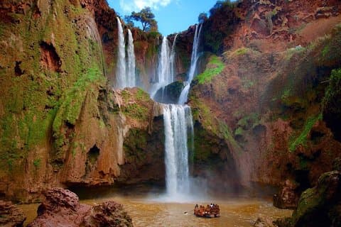 Shared Group Day trip from Marrakech Ouzoud waterfall