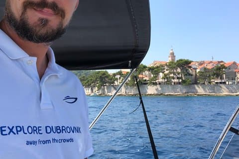 Korcula Private Speed Boat Tour av Quicksilver 675 soldäck