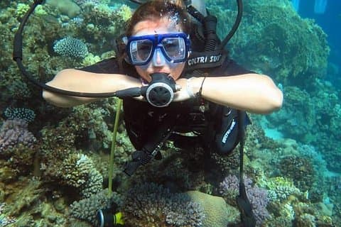 2 Tauchgänge auf der Insel Tiran mit dem Boot