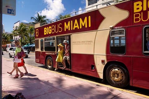 Miami: Hop-on hop-off sightseeing tur med mulighed for krydstogt