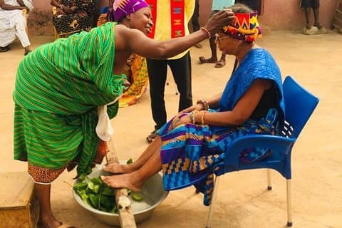 Bonwire Namimg Ceremony och Kente Tourist Center