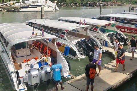 Lancha privada a Maya Bay, Monkey Beach en la isla Phi Phi