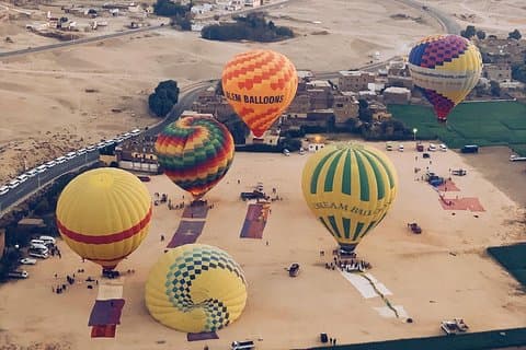 Fabelhafte Heißluftballonfahrt in Luxor, Ägypten