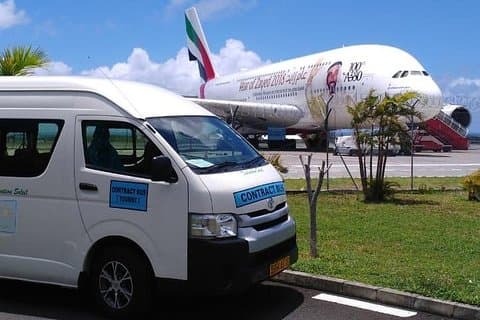 Minivan Flyplasstransport på Mauritius