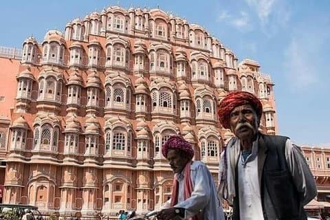 Morgen / aften - Gå gennem gaderne i Jaipur