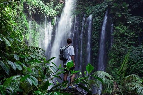 Full-Day Private Tour of Lombok Waterfalls with Japanese Guide