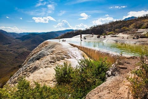 Hierve el Agua - Mitla-ruinene i Oaxaca (Imperio Mixteca)