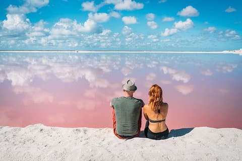 Pink Lake Tour fra Las Coloradas med lunsj og båttur