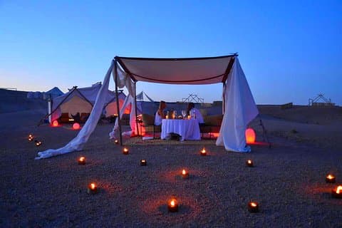 Agafay Desert Sunset and Camel Ride with Dinner from Marrakech