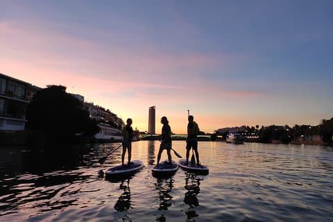 Sevilha: pôr do sol em paddle surf