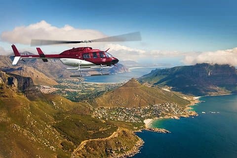 Giro privato in elicottero di 3 giorni a Città del Capo, Cape Point e test del vino