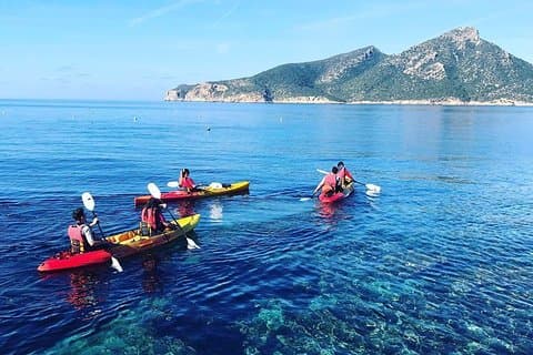 Geführte Kajak- und Wandertour von Sant Elm nach Sa Dragonera