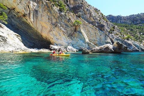 Belle excursion en kayak de Sant Elm à Cala en Tió