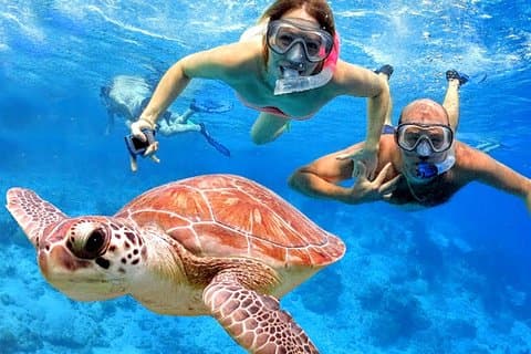 Blås Lagoon Bali Snorkling og se Bali Bats Cave Temple
