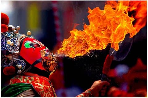 Sichuan Culture Opera Show a Chengdu