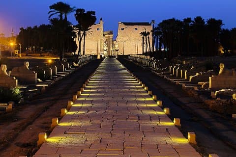 västra stranden av luxor & östra stranden