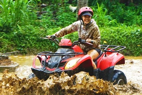 Bali ATV Quad Bike e mergulho com snorkel na Blue Lagoon Tanjung Jepun Combination Tour
