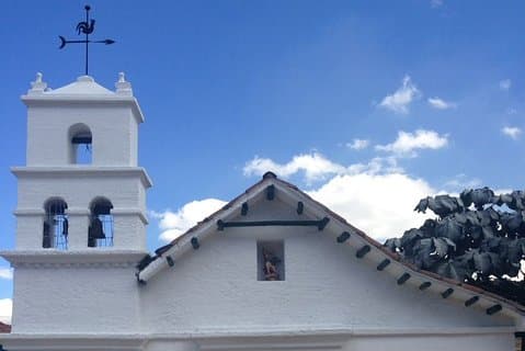 Centro storico Bogotá con Monserrate