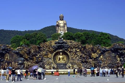 Wuxi Lingshan Buddhist Scenic Spot och Jichang Garden Privat dagstur