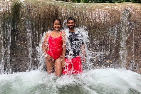 Dunns river waterfalls + blue hole waterfall tour from Ocho Rios