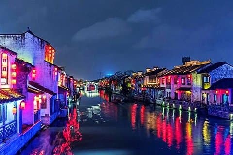 Wuxi privat natttur med båtkryssning och autentisk middag