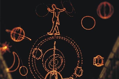 Visite de la ville de Luci d'Artista