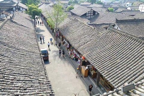 Privat overnattingstur til Langzhong gamleby fra Chengdu