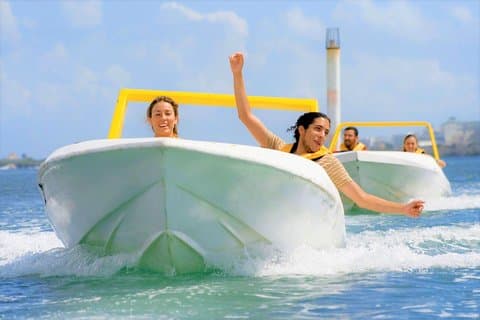 Jungle Tour Single (hastighetsbåt + snorkel) i Cancun