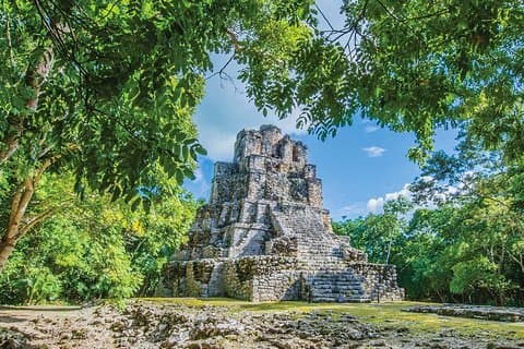 Tour privato alle rovine Muyil, Tulum e Coba da Tulum