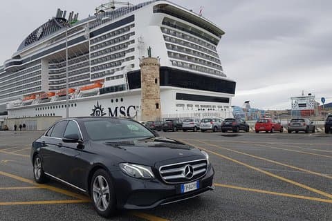 Overfør Fiumicino Lufthavn til Civitavecchia Havn og omvendt