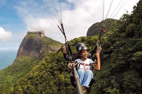 Paragliding i Rio de Janeiro med hotellhämtning och avlämning