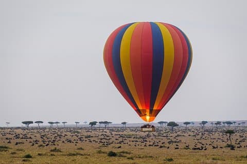 Safari Masai Mara de 3 días combinado con experiencia de paseo en globo aerostático