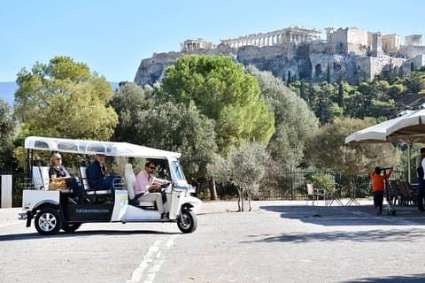 Tuk Tuk Athen komplett omvisning i sentrum - 100 % elektrisk (3 timer)