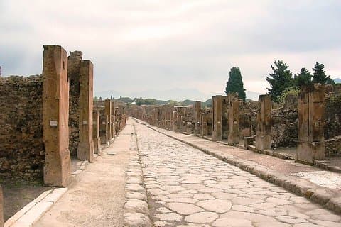 Utflykt till Pompei da Roma