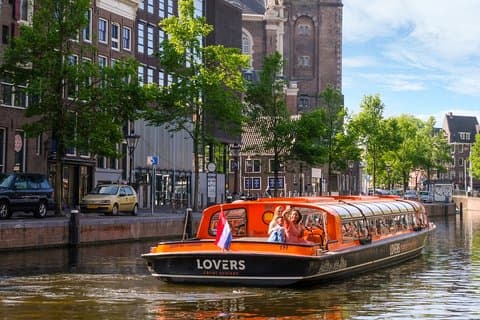 Amsterdams centrum kanalkryssning med Audio Guide