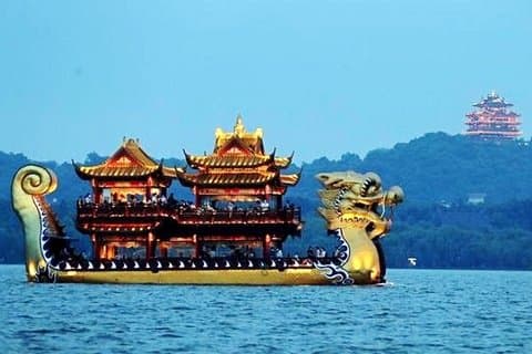 西湖遊船と霊隠寺での半日杭州プライベートツアー