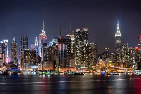 Privé Skyline Tour van New York City bij nacht